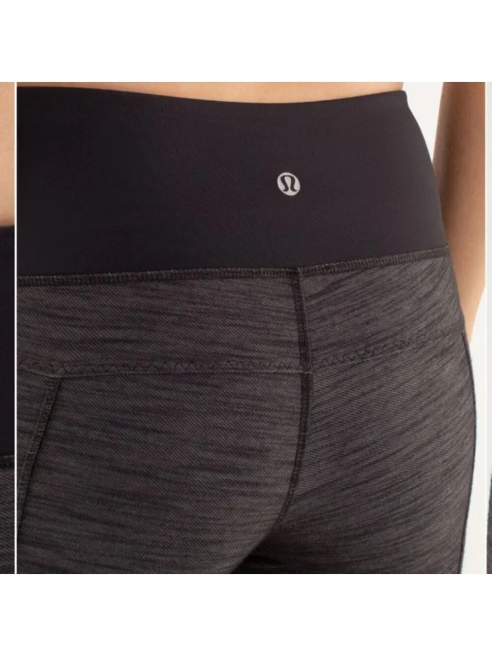 Lululemon Cross Town Pant Black Slub Denim / Black